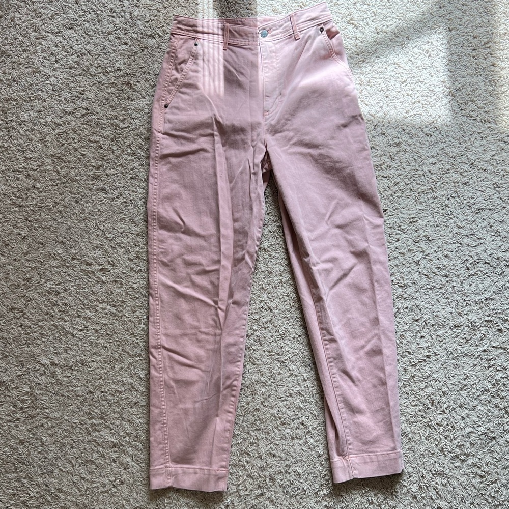 GAP Tall Pink Barrel Khaki High Rise Pants